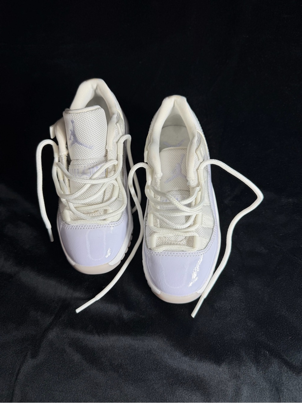 Jordan Women’s White Patent Toe Low-Top Sneakers